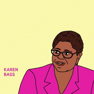 Karen Bass Says Great Success Has Come GIF
