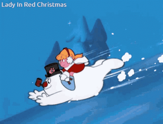 Karen Ride To Frosty The Snowman GIF