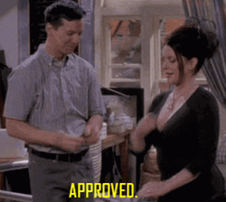 Karen Walker And Jack Mcfarland Approved GIF