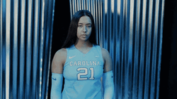 Karenna Wurl Jersey Number 21 UNC Volleyball Team GIF