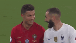 Karim Benzema Cristiano Ronaldo Friends GIF