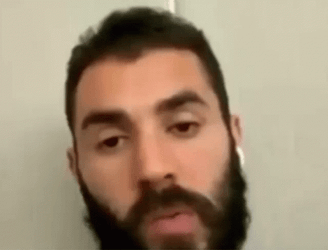 Karim Benzema Nodding Pouting Lips GIF