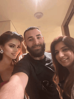 Karim Benzema Together With Urvashi Rautela GIF