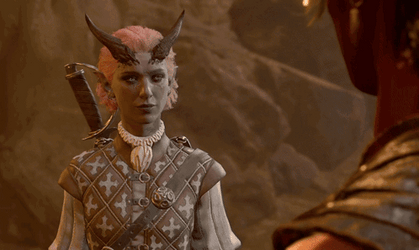 Karlach Lips Light Up When Kissed GIF