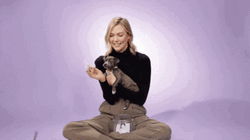 Karlie Kloss With Puppy