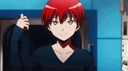 Karma Akabane Anime Cute Wink GIF