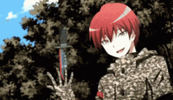 Karma Akabane Assasination Classroom Killing GIF