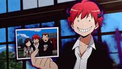 Karma Akabane Evil Teasing Picture GIF