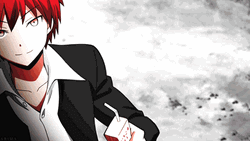 Karma Akabane Fighting Koro-Sensei GIF