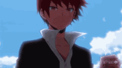 Karma Akabane Windy Sky Smile GIF