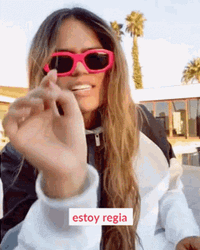 Karol G Red Glasses GIF