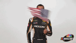 Kasey Kahne Waving American Flag GIF