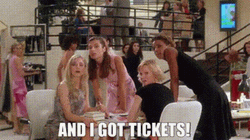 Kate Hudson Showing Her Tickets GIF