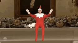 Kate McKinnon Elf On The Shelf Moving SNL GIF