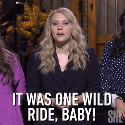 Kate McKinnon It Was One Wild Ride Baby GIF