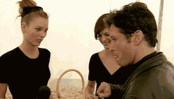 Kate Moss Interviewing GIF