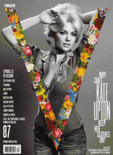 Kate Upton Magazine Cover GIF