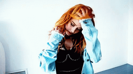 Katherine Mcnamara Flipping Hair GIF