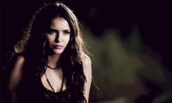 Katherine Pierce Eye Roll Smirk GIF