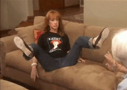 Kathy Griffin Spread Out Legs GIF