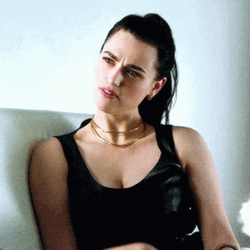 Katie Mcgrath Lena Luthor Confused Smile GIF
