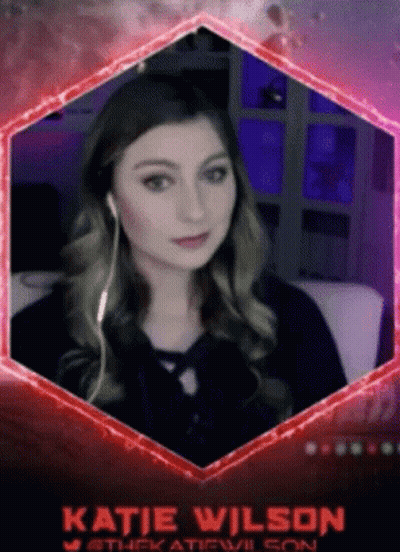 Katie Wilson With Red Frame GIF