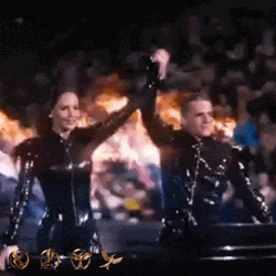 Katniss Everdeen In The Parade GIF