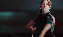 Katniss Everdeen Preparing To Shoot GIF