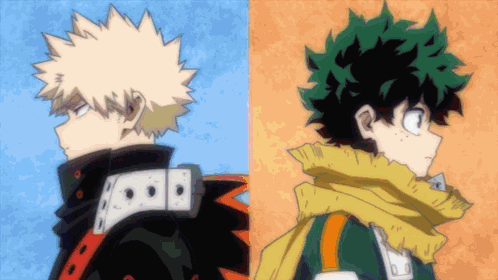 Katsuki Bakugo And Deku From My Hero Academia GIF