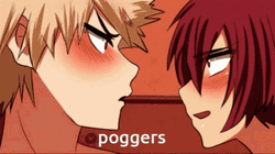 Katsuki Bakugou Eijiro Kirishima Ship Kiss GIF