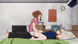 Katsuki Bakugou Embraces Uraraka GIF