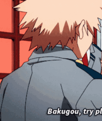 Katsuki Bakugou My Hero Academia Turn Around GIF