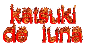 Katsuki De Luna Is Written In Red With Flames On It Sticker