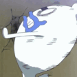 Katsuyu Banging Head Against Wall  GIF