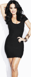 Katy Perry Black Dress Pose GIF