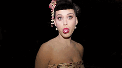 Katy Perry Popping A Bubble Gum  GIF