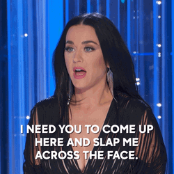 Katy Perry Slapping Face GIF