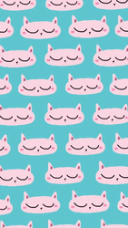 Kawaii Cat Closing Eyes Fun Motion GIF