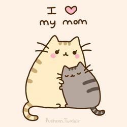 Kawaii Cat Mothers Day Love GIF