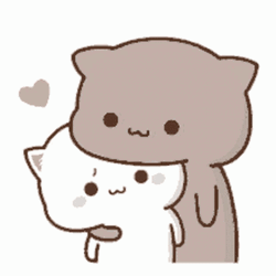 Kawaii Cat Pampering Each Other GIF