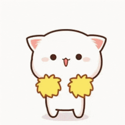 Kawaii Cheering Cat GIF