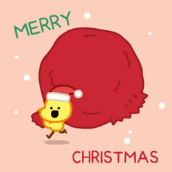 Kawaii Christmas Baby Chick GIF
