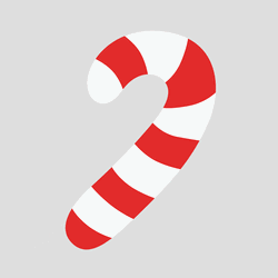 Kawaii Christmas Candy Cane GIF