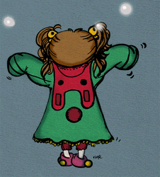 Kawaii Christmas Scarecrow GIF