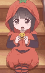 Kawaii Halloween Yuna Wataten Anime GIF