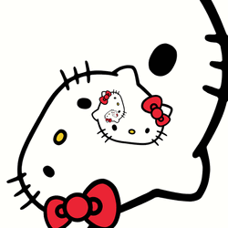 Kawaii Pink Hello Kitty Artwork