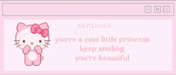 Kawaii Pink Hello Kitty Reminder