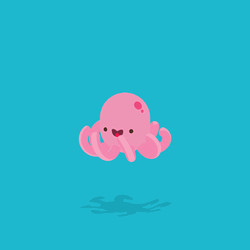 Kawaii Pink Octopus