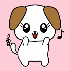 Kawaii Pup Dancing Dog GIF