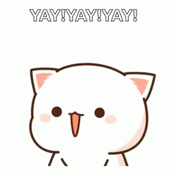 Kawaii Yay Mochi Jump GIF